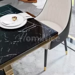 میز تالاری استیل طلایی مدل رانا